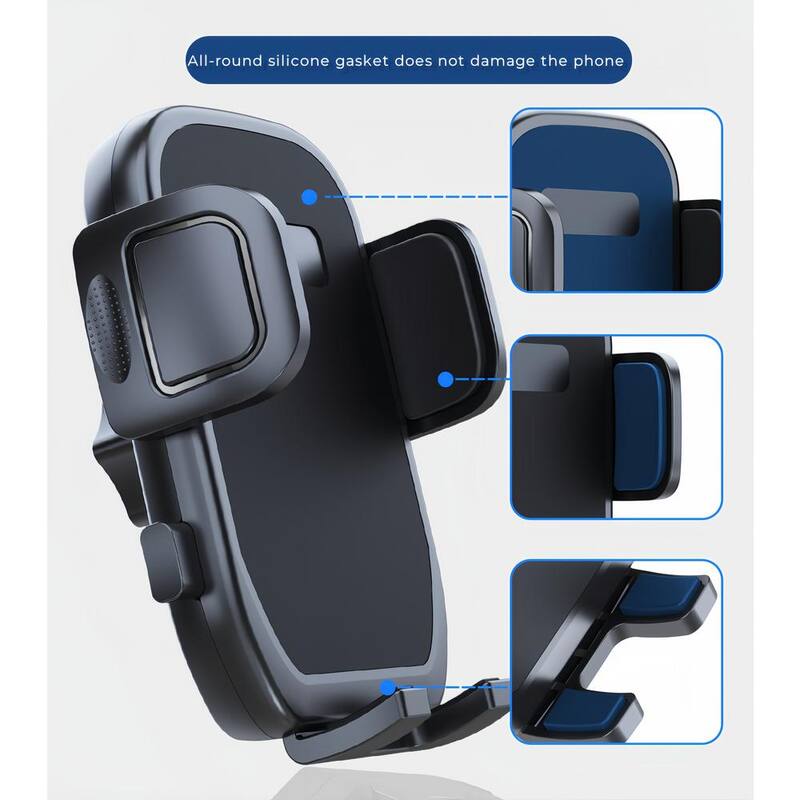 Lukyamzn 2-in-1 Car Cup Phone Holder Automotive Drink Holder with 360° Rotating Gooseneck Phone Mount Fit for Most Phones & Cups - SA2127B003