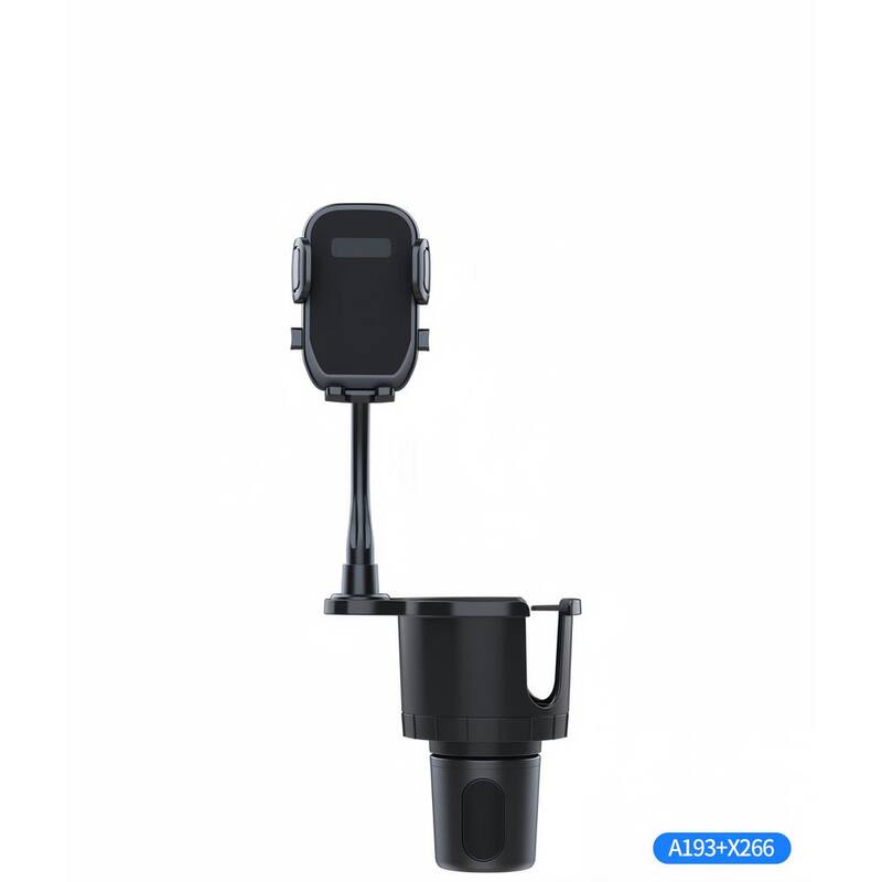 Lukyamzn 2-in-1 Car Cup Phone Holder Automotive Drink Holder with 360° Rotating Gooseneck Phone Mount Fit for Most Phones & Cups - SA2127B003