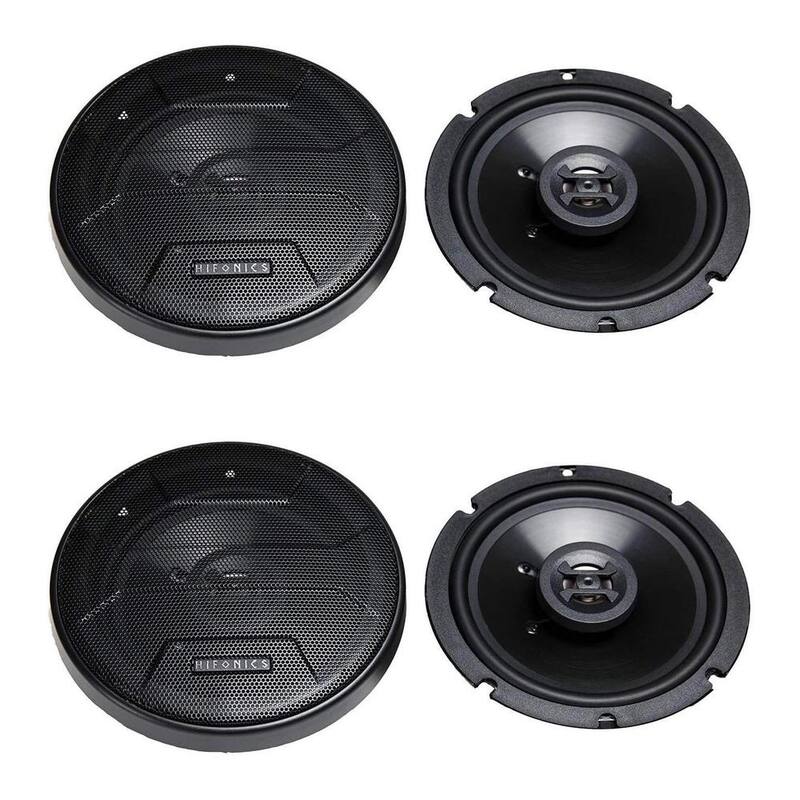 MAXXSONICS Hifonics Zeus 6.5 in. 3 Way 300-Watt Shallow Coaxial Speakers (4-Pack) - 2 x ZS-65CXS