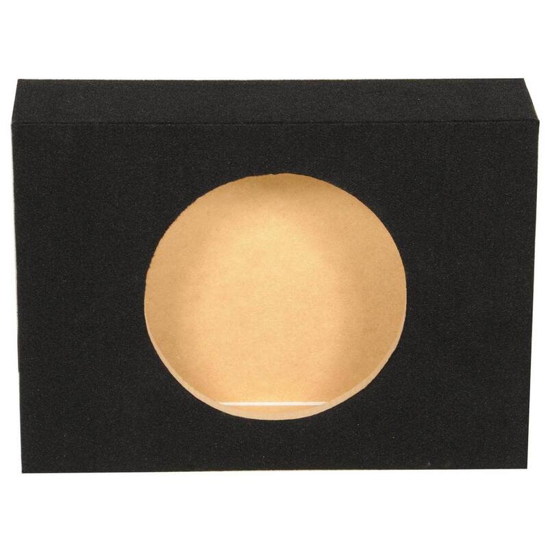 Q POWER 10 in. Sealed Truck Subwoofer Box, 18.25 in. x 14.5 in. x 5.25 in. - SHALLOW-SINGLE10