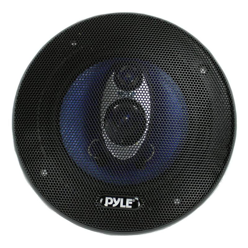 PYLE 5.25 in. 200-Watt 3-Way Car Audio Triaxial Speakers Stereo Blue (Pair) - PL53BL
