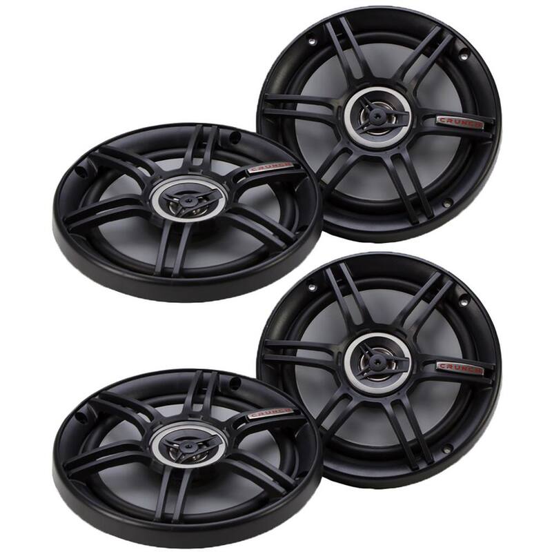 MAXXSONICS Crunch 300-Watt 6.5 in. Coax Shallow 4 Ohms CS Speakers (2-Pack) - 2 x CS-65CXS