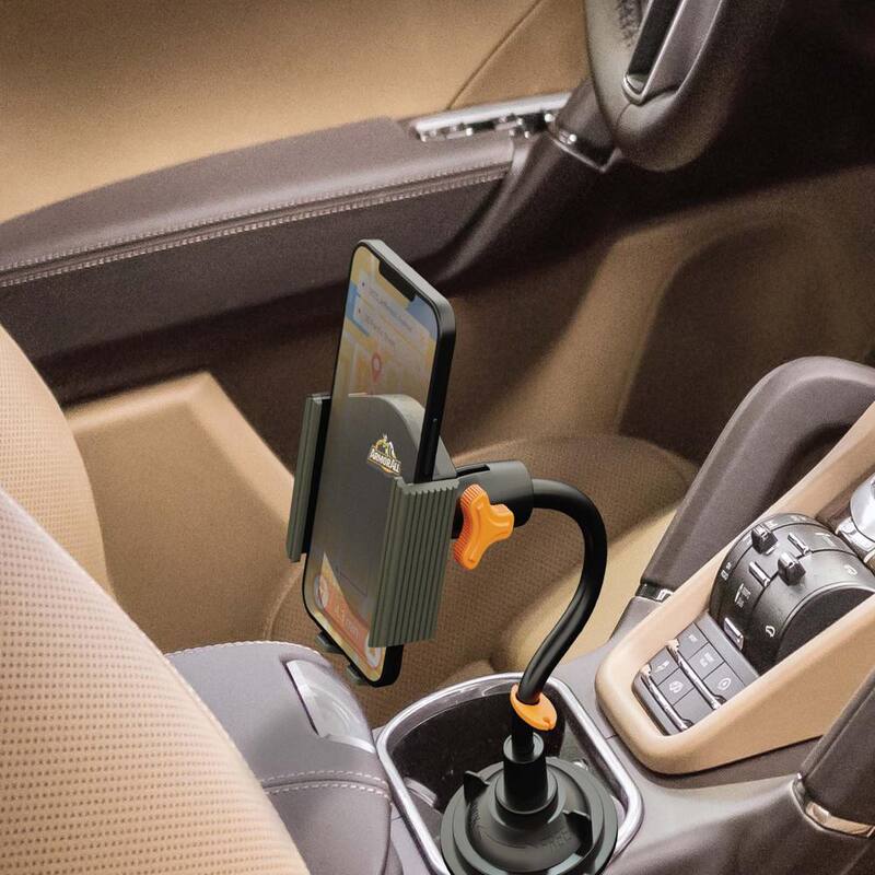 Armor All Cupholder Phone Charging Bundle, Adjustable Gooseneck and Car Charger 3.1 Amp - ECOM-1003-ORG