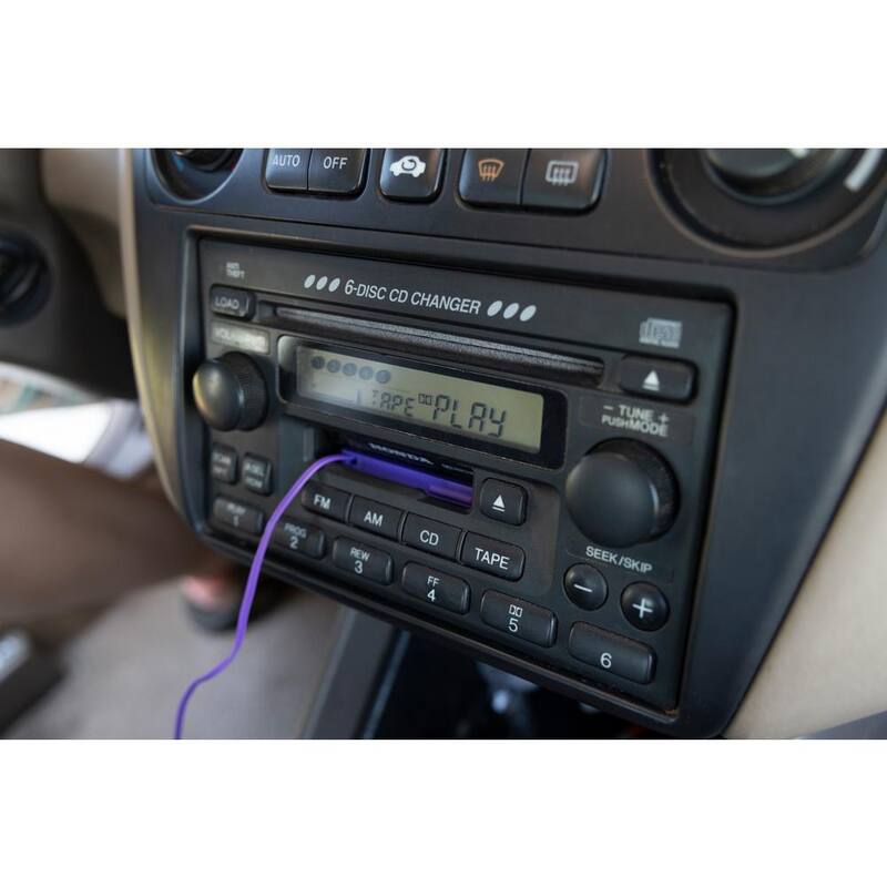 Uber Universal 3.5mm Audio Adapter, Car Cassette to Headphone Jack in Purple - 13191999