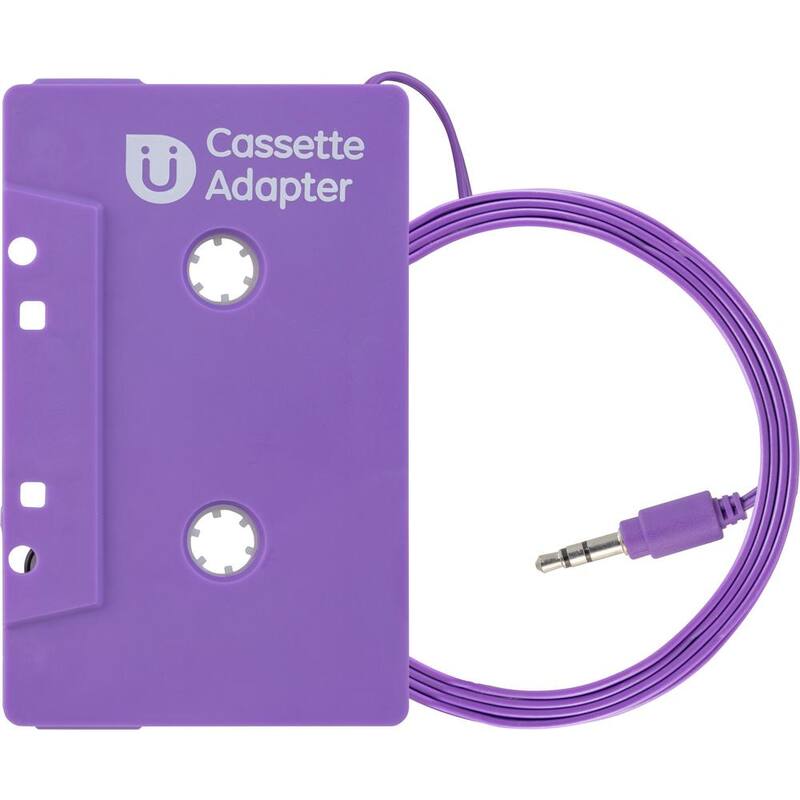 Uber Universal 3.5mm Audio Adapter, Car Cassette to Headphone Jack in Purple - 13191999