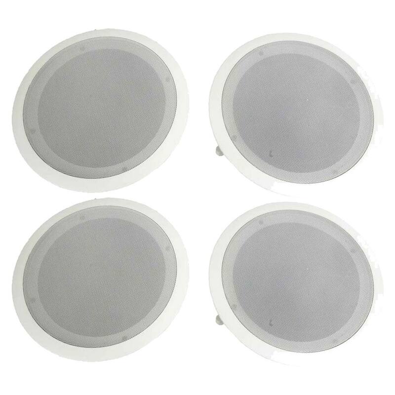 Pyle 8" Round Flush Mount Wall/Ceiling Home Speakers, 250W each, 4 pack - 2 x PDIC81RD
