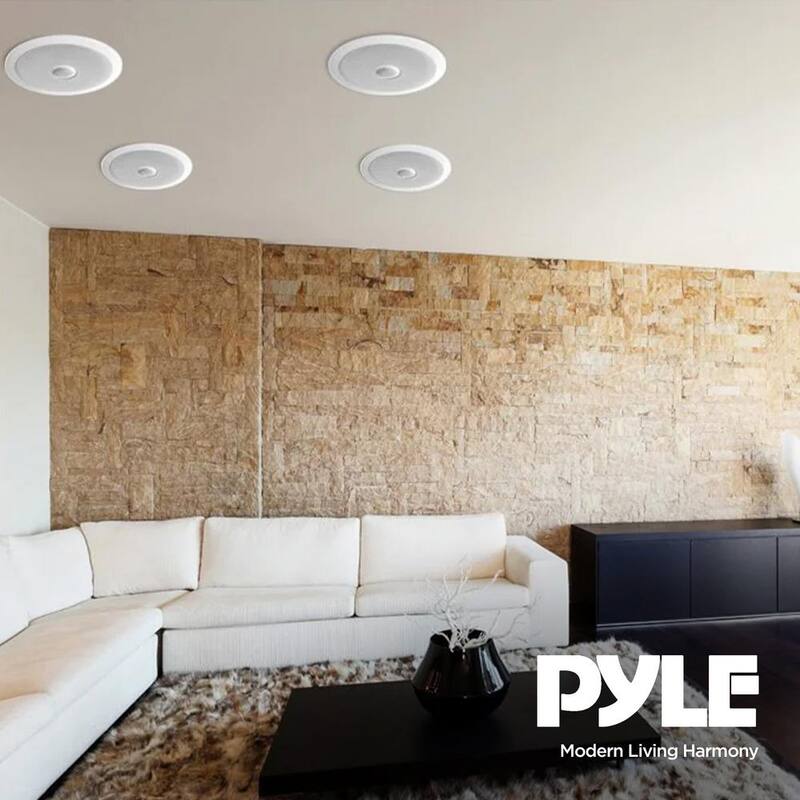 Pyle 8" Round Flush Mount Wall/Ceiling Home Speakers, 250W each, 4 pack - 2 x PDIC81RD