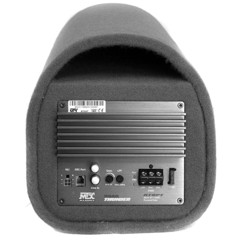 MTX AUDIO MTX AUDIO RT8PT 8 in. 240-Watt Car Loaded Subwoofer Enclosure Amplified Tube Box Vented - RT8PT