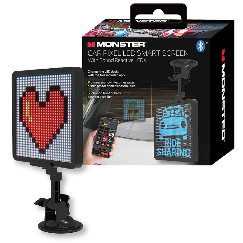 Monster LED Smart Car Pixel Smart Screen with Sound Reactive Mobile App - MAM7-1001-ICM