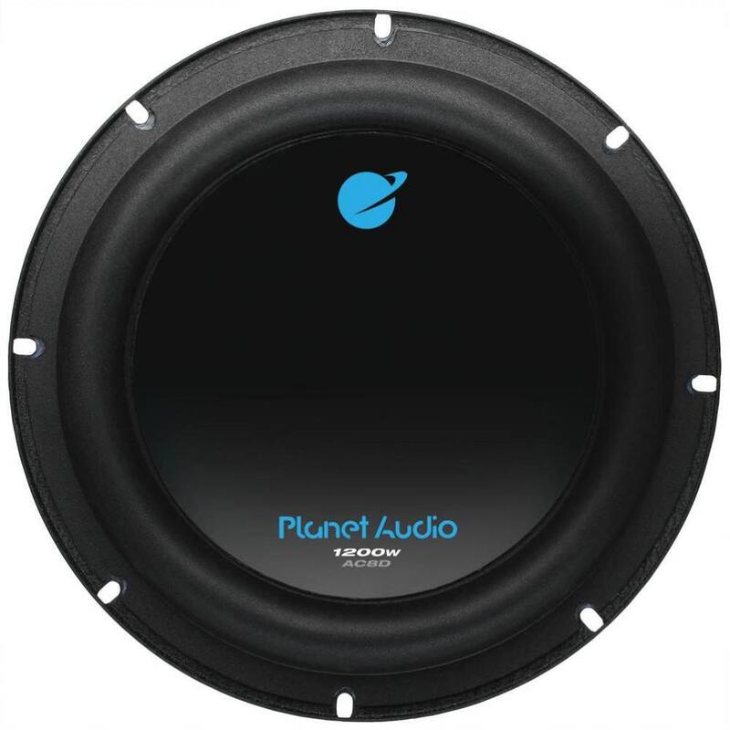 Planet Audio AC8D 8 in. 1200 Watt Car Subwoofer Power Sub Woofer DVC 4 Ohm - AC8D