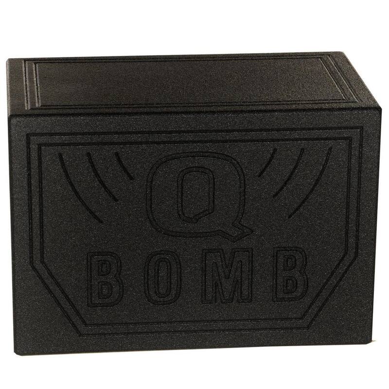 Q POWER 10VL Single 10 in. Vented Ported Car Subwoofer Sub Box Enclosure - QBOMB10VL-SINGLE
