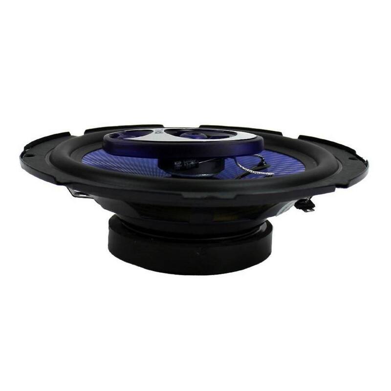 Unbranded 6.5 in. 360-Watt 3-Way Car Audio Coaxial Speakers Pair Blue - PL63BL