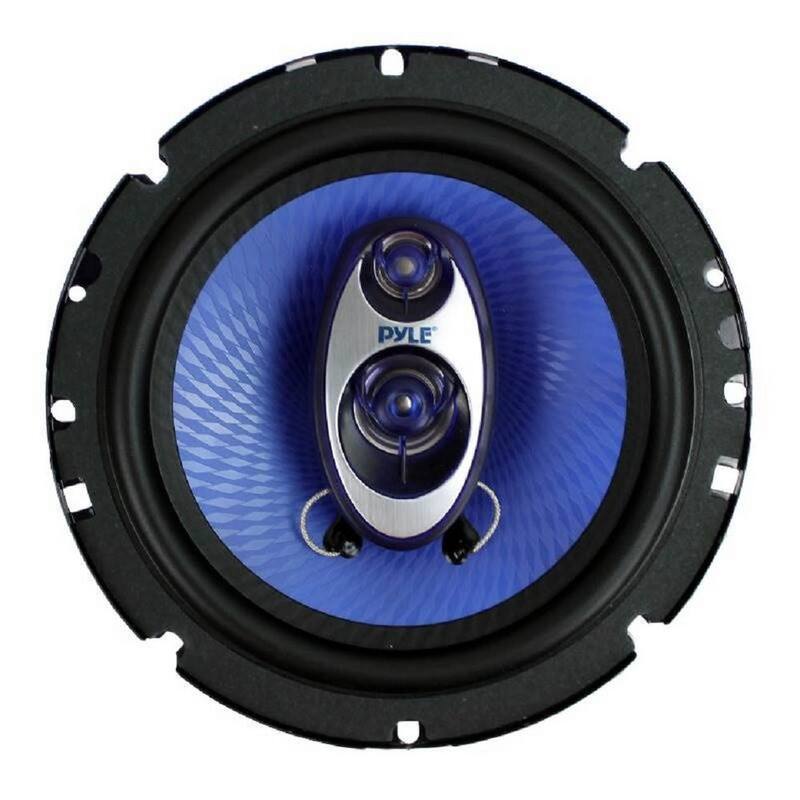 Unbranded 6.5 in. 360-Watt 3-Way Car Audio Coaxial Speakers Pair Blue - PL63BL