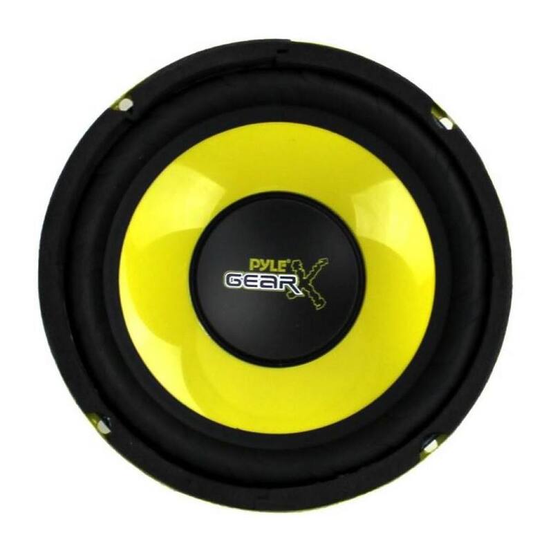 Pyle 6.5 in. 300-Watt Car Mid Bass/Midrange Subwoofer Sub Power Speaker - PLG64