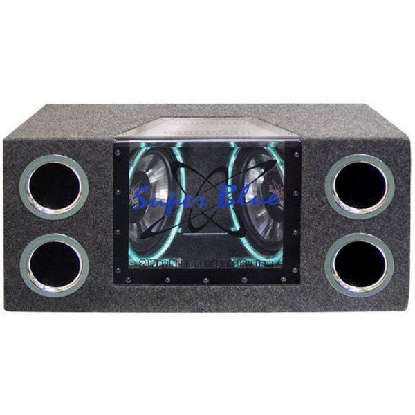 Unbranded 10 in. 1000-Watt Car Subs Box Subwoofers Bandpass Plus 1000-Watt 2-Channel Amp - BNPS102 + PX-1000.2