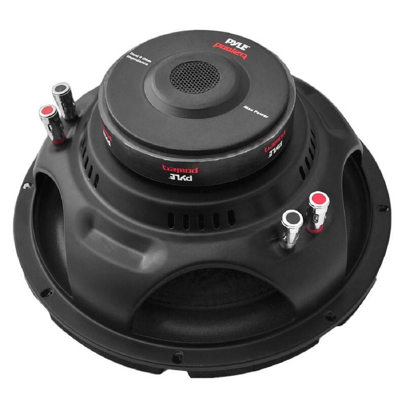 Pyle Two 10 in. 2000-Watt Car Subwoofer Audio Power Subs Woofers DVC 4 Ohm Black - 2 x PLPW10D