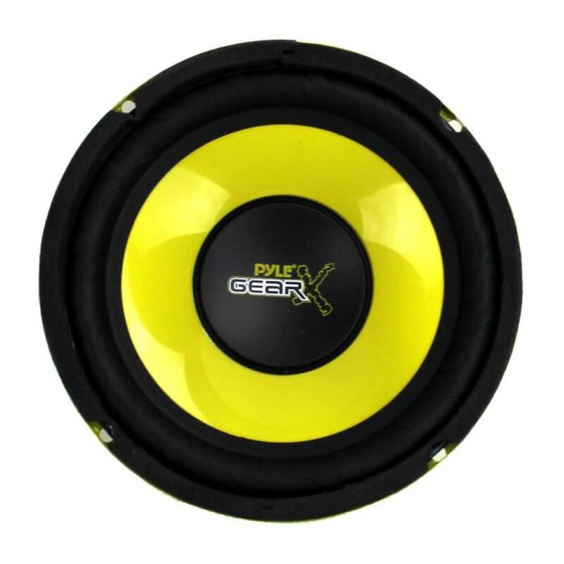 Pyle 6.5 in. 300-Watt Car Mid Bass/Midrange Subwoofers Sub Power 2-Speakers - 2 x PLG64