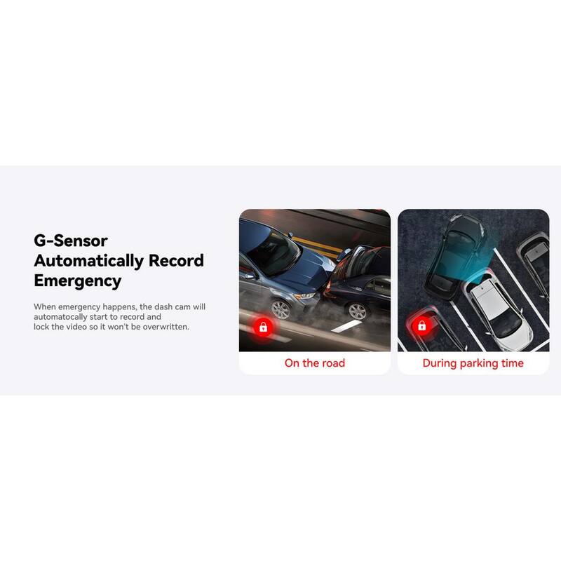 Ahfiwaso Dash Cam Front Rear, 4K/2.5K Full HD Dash Camera for Cars, Included 32GB Card, Built-in Wi-Fi GPS, 3.16 in. IPS Screen - 27CSA04-2038