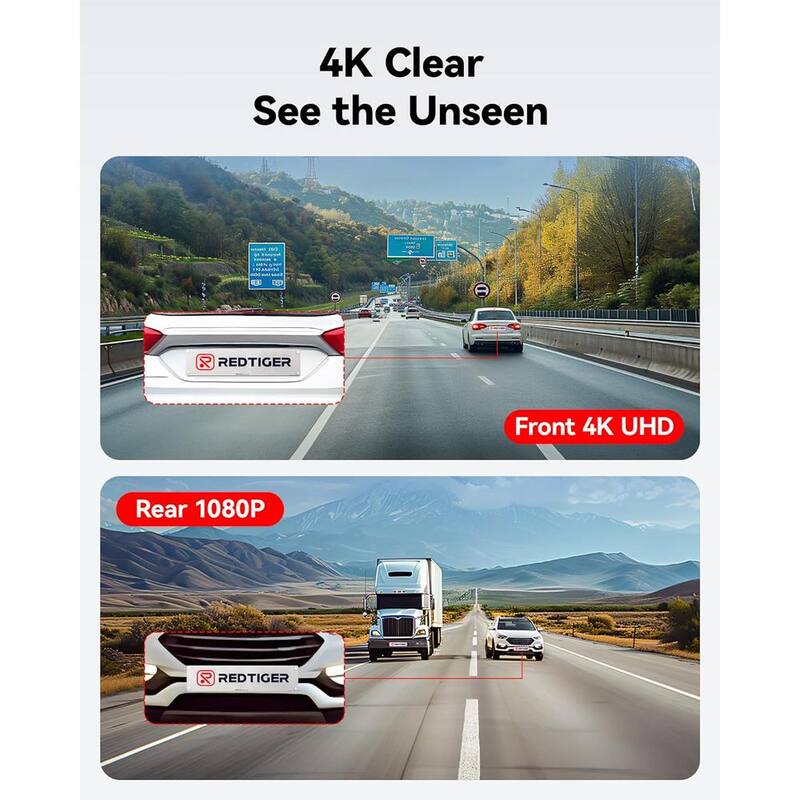 Ahfiwaso Dash Cam Front Rear, 4K/2.5K Full HD Dash Camera for Cars, Included 32GB Card, Built-in Wi-Fi GPS, 3.16 in. IPS Screen - 27CSA04-2038