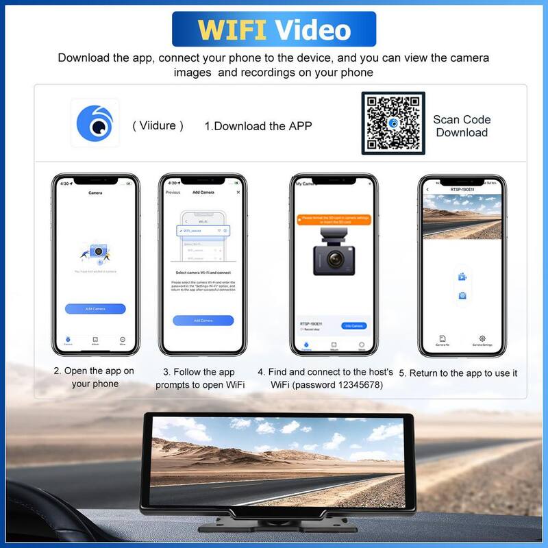 Ahfiwaso 9.3 in. Portable Wireless Apple Carplay Car StereoDisp.Screen GPS Nav. w Android Auto,Bluetooth,Google Assist,Voice Ctrl - 27CPH032004