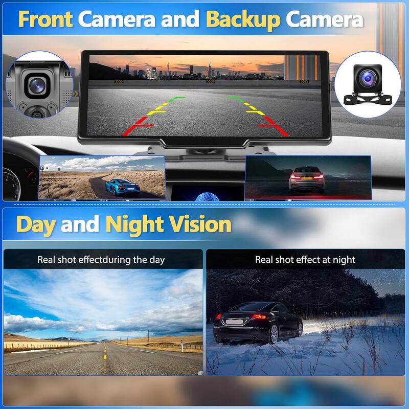 Ahfiwaso 9.3 in. Portable Wireless Apple Carplay Car StereoDisp.Screen GPS Nav. w Android Auto,Bluetooth,Google Assist,Voice Ctrl - 27CPH032004