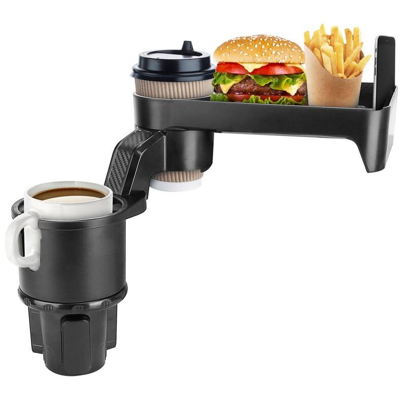 Etokfoks Cup Holder Tray 360° Rotating Car Bottle Holder Expander Adapter for Car - MLSA21-1LT061
