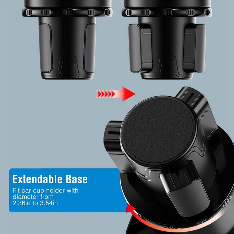 Etokfoks Cup Holder Tray 360° Rotating Car Bottle Holder Expander Adapter for Car - MLSA21-1LT061