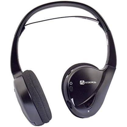 Etokfoks 10.1 in. Hi-Res DVD LED Back-lit Overhead Monitor with 2 Pair of Wireless Headphones Fold-Flat Headphone in Clamshell - MLSA04-3LT210