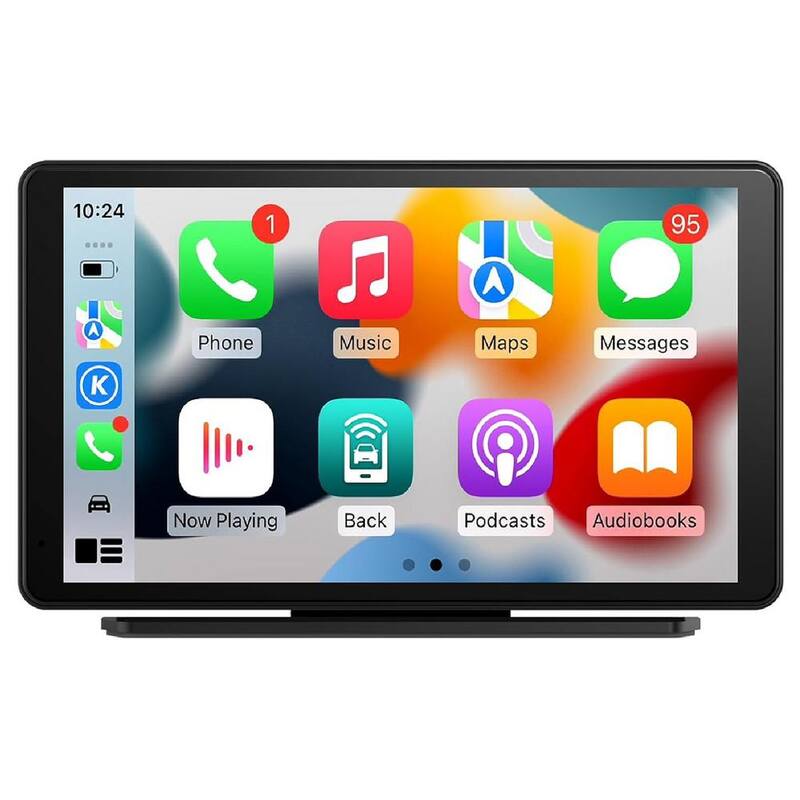 Etokfoks 7 in. Portable Carplay Screen for Car with 2.5K Dash Cam Apple Carplay and Android Auto Screen HD IPS Touch Screen - MLSA04-3LT206
