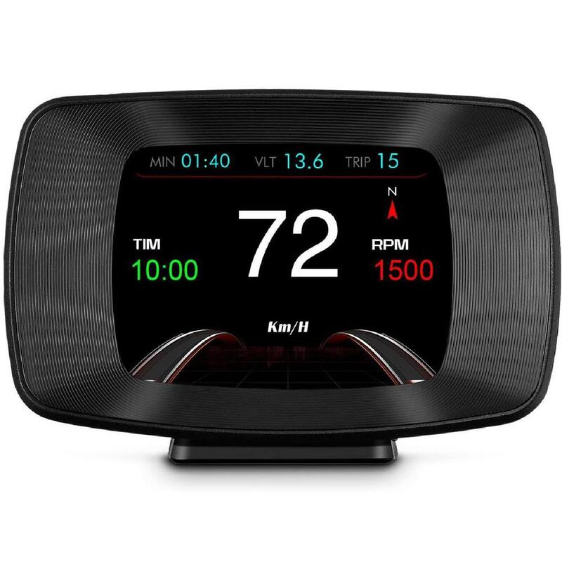 Etokfoks Car Head Up Display Multifunction OBD2 Smart Meter OBD plus GPS Dual System More Stable Smooth and Powerful Black Finish - MLSA04-3LT205