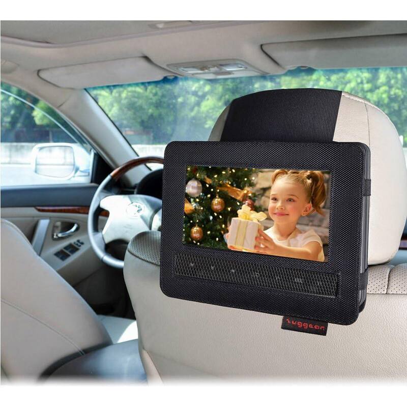 Etokfoks 10 in. DVD Player Headrest Mount Holder Portable DVD Player Mount Car Back Seat Headrest Holder for Swivel and Flip - MLSA04-3LT186