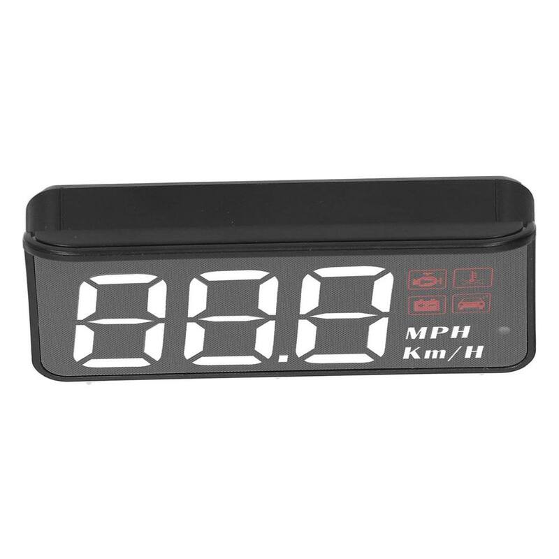 Etokfoks Car Head Up Display Speedometer Windshield Projector Multifunction Gauge Alarm Fatigue Driving Reminder in Black Finish - MLSA04-3LT185