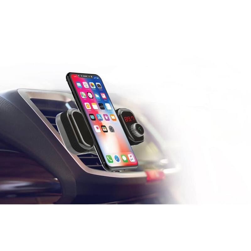Car and Driver Vent Phone Holder & Bluetooth Hands-Free FM Transmitter - CAD-9900