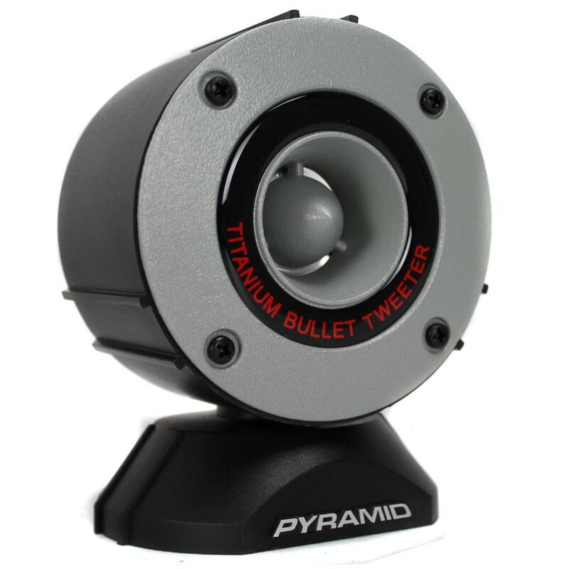 Unbranded Two 3.75 in. 300-Watt Super Car Audio Horn Bullet Aluminum Tweeters - TW28