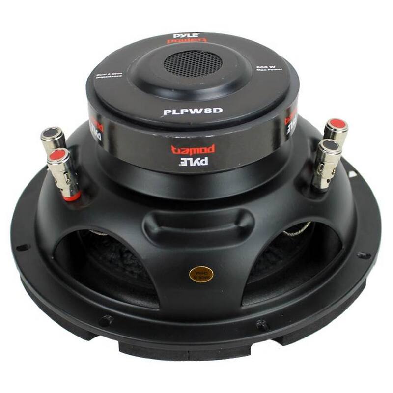 Unbranded Two 8 in. 1600-Watt Dual Voice Coil 4-Ohm Car Audio Subwoofers Speakers - 2 x PLPW8D