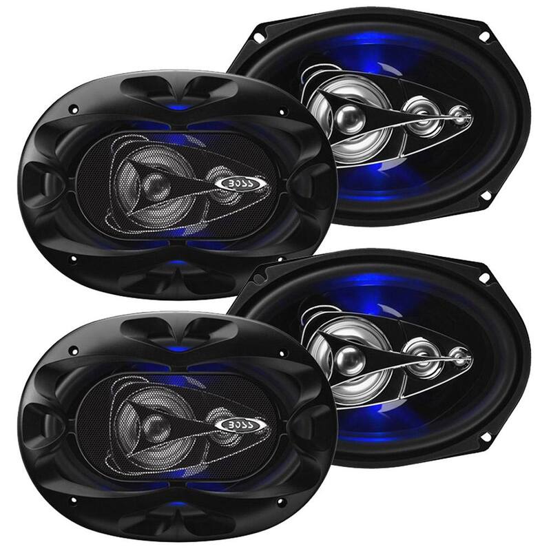 Boss Audio Systems Boss Rage 6 in. x 9 in. 4-Way 500-Watt Full Range Mobile Audio/Video Speakers (4-Pack) - 2 x BE694