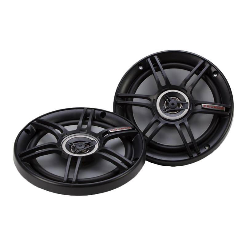 MAXXSONICS Crunch 300-Watt 6.5 in. Coax Shallow 4 Ohms CS Speakers, Black - CS-65CXS