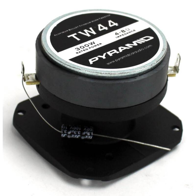 Unbranded Pyramid 1 in. 1200-Watt Heavy-duty Titanium Dome Bullet Car Super Tweeters - 4 x TW44