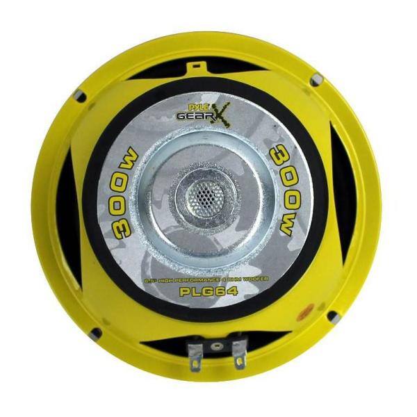 Pyle 6.5 in. 1200-Watt Car Mid Bass/Midrange Subwoofers Sub Power Speakers - 4 x PLG64