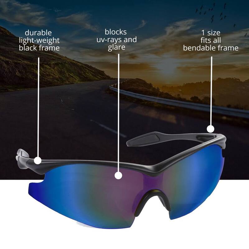 Bell + Howell TacGlasses Blue Blocker - UV Light Blocker, Car Sunglasses - 1931