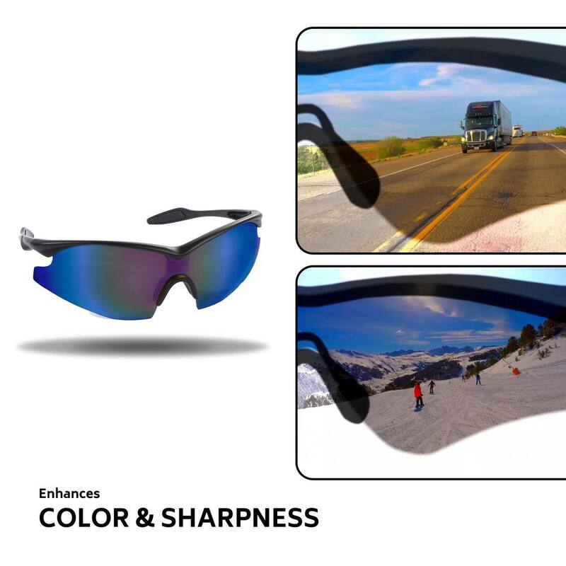 Bell + Howell TacGlasses Blue Blocker - UV Light Blocker, Car Sunglasses - 1931