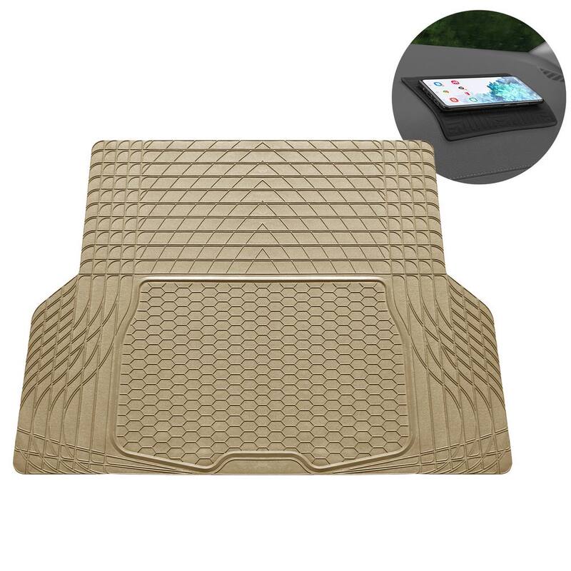 FH Group ClimaProof Tan Trimmable Semi Custom Non-Slip 43 in. x 4 in Vinyl Car Cargo Mat Liner - DMF16402TAN