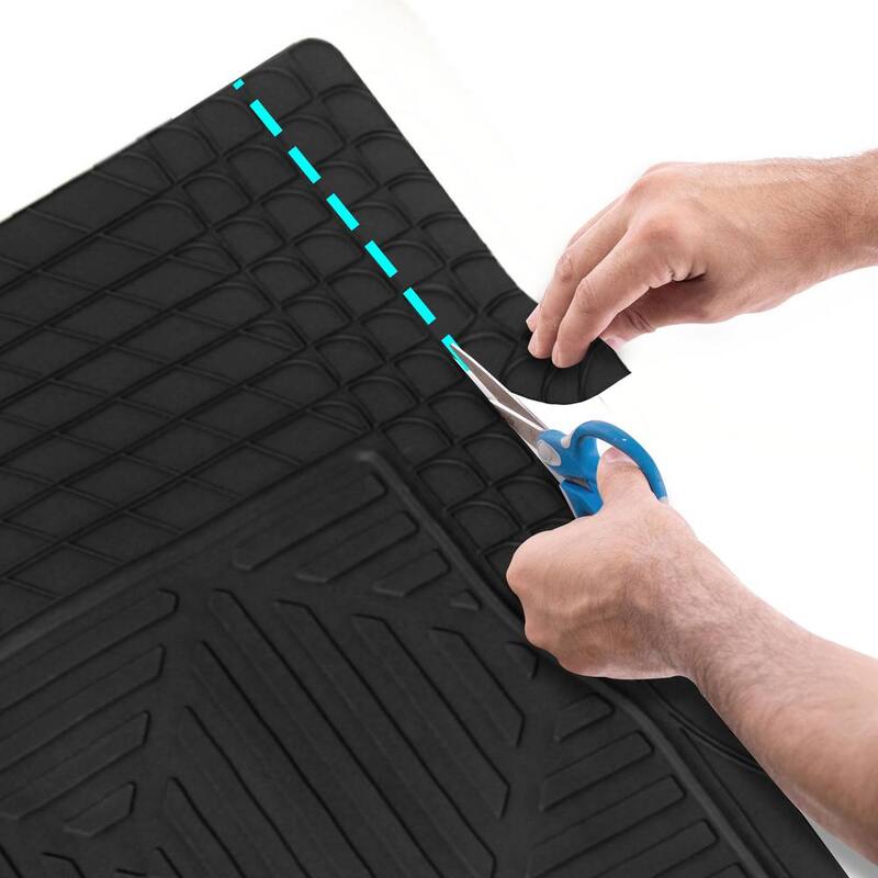 FH Group ClimaProof Tan Trimmable Semi Custom Non-Slip 43 in. x 4 in Vinyl Car Cargo Mat Liner - DMF16402TAN