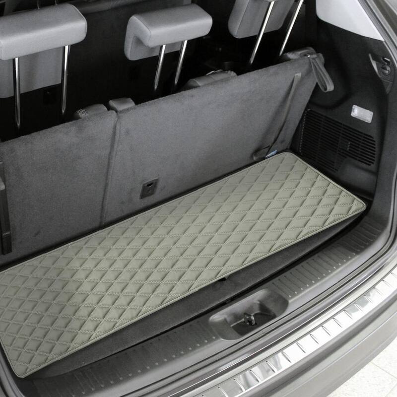FH Group Deluxe Heavy-Duty Faux Leather Diamond Pattern Multi-Purpose Cargo Liner - DMF16501GRAY14