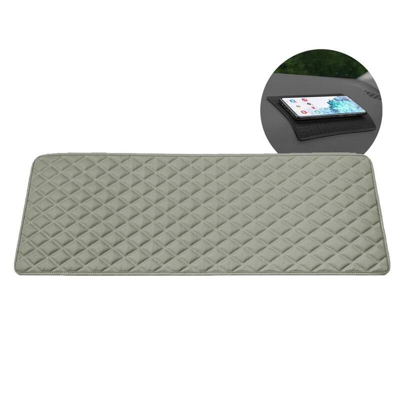 FH Group Deluxe Heavy-Duty Faux Leather Diamond Pattern Multi-Purpose Cargo Liner - DMF16501GRAY14