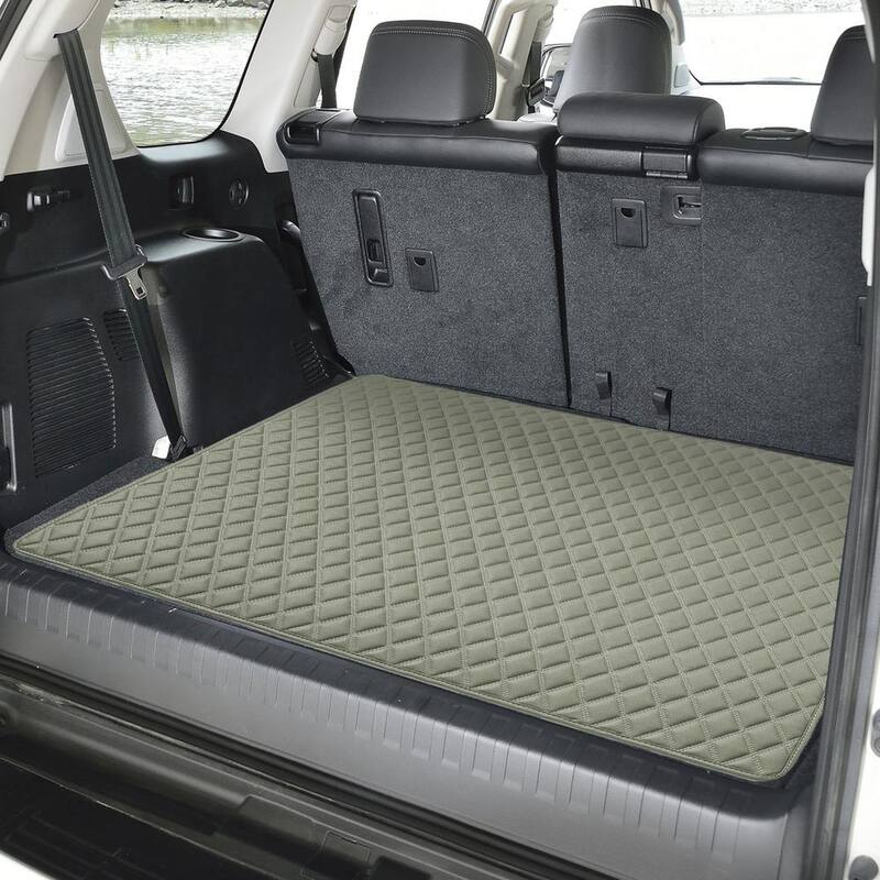 FH Group Deluxe Heavy-Duty Faux Leather Diamond Pattern Multi-Purpose Cargo Liner - DMF16501GRAY32