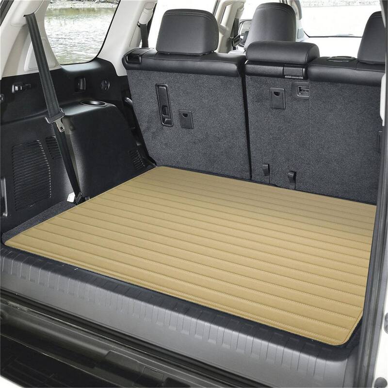 FH Group Deluxe Heavy-Duty Faux Leather Flat Stripe Multi-Purpose Cargo Liner - DMF16500BEIGE32