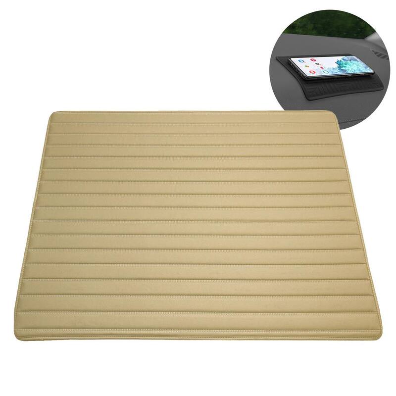 FH Group Deluxe Heavy-Duty Faux Leather Flat Stripe Multi-Purpose Cargo Liner - DMF16500BEIGE32