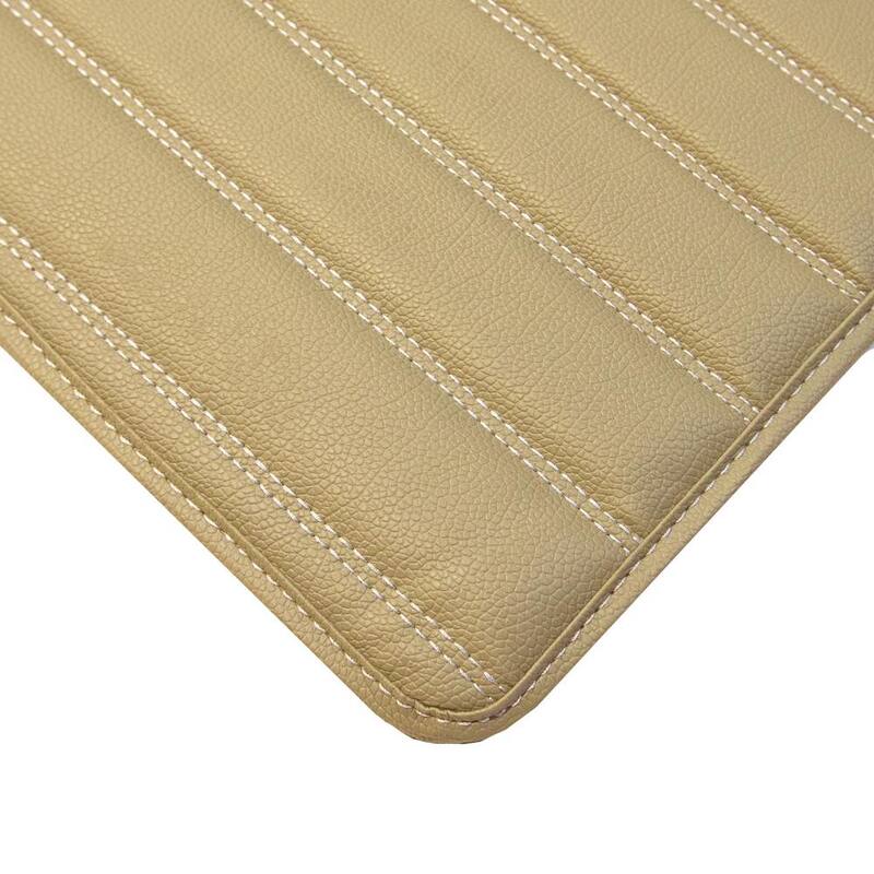 FH Group Deluxe Heavy-Duty Faux Leather Flat Stripe Multi-Purpose Cargo Liner - DMF16500BEIGE32
