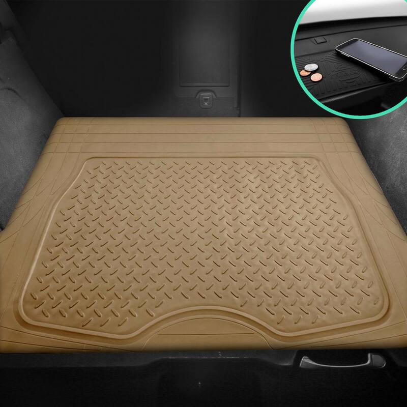 FH Group 47 in. x 32 in. Premium Heavy-Duty Trim to Fit Vinyl Cargo Mat - DMF16401BEIGE